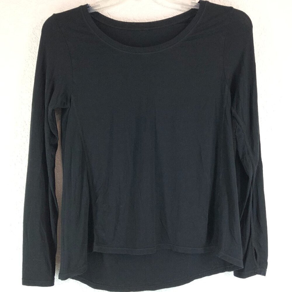 Zyia Black Hi-Low Tee Shirt Size Medium
